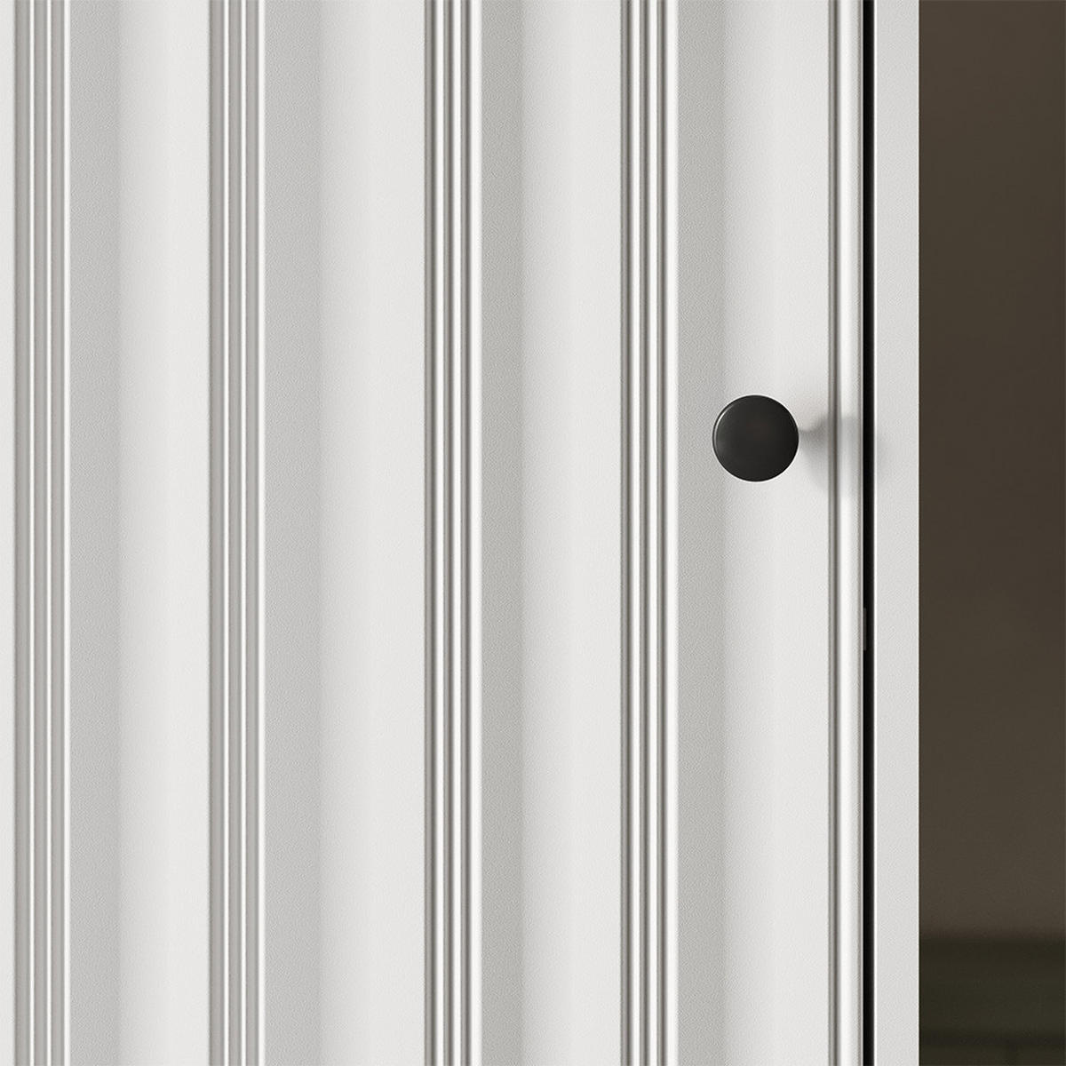 BADMÖBEL-SET Eliza Weiß Riffel 2 Teile - Weiß, Holzwerkstoff (70/63/45cm) - Vicco