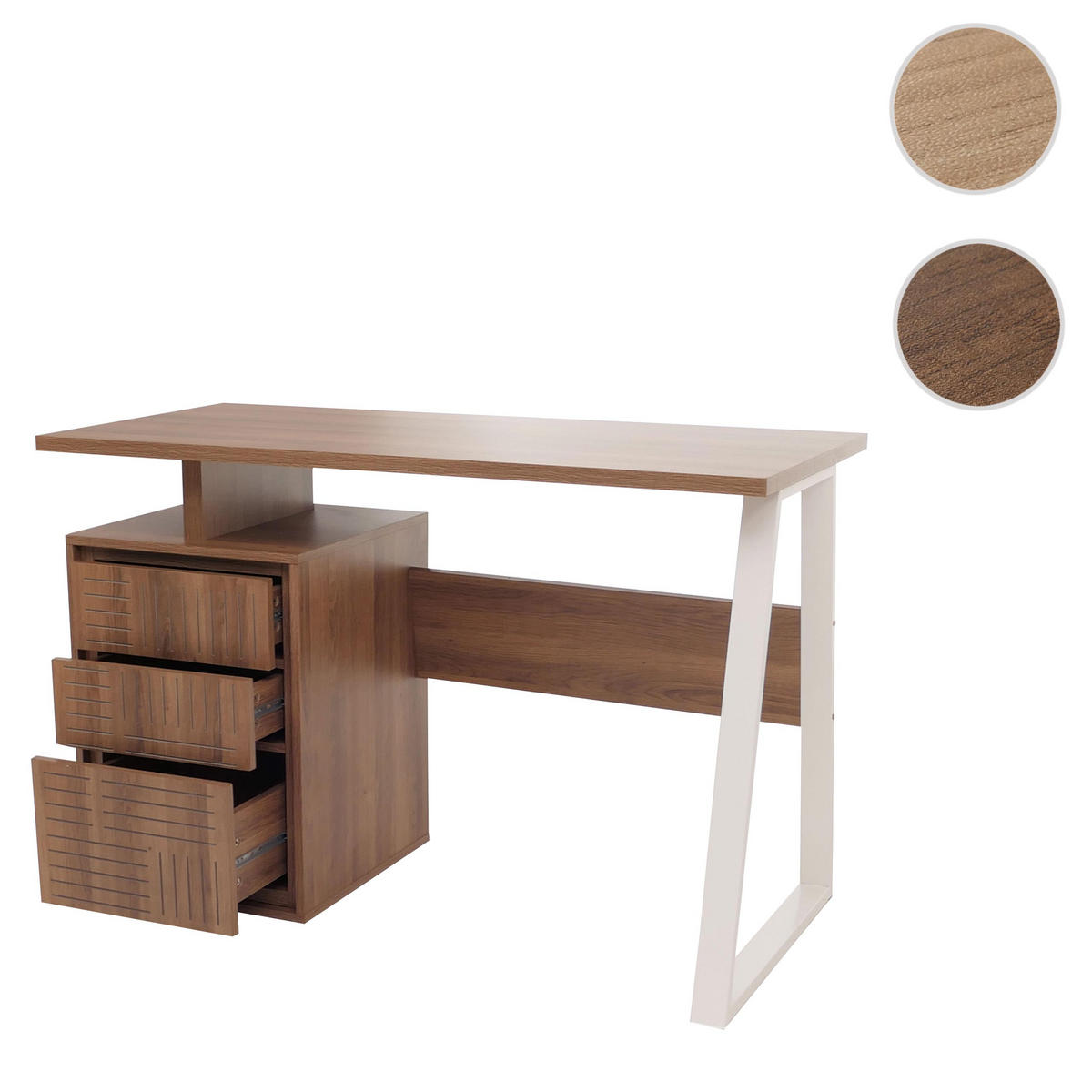 SCHREIBTISCH quadratisch Braun - Braun, Holz (58/118/77cm) - MCW