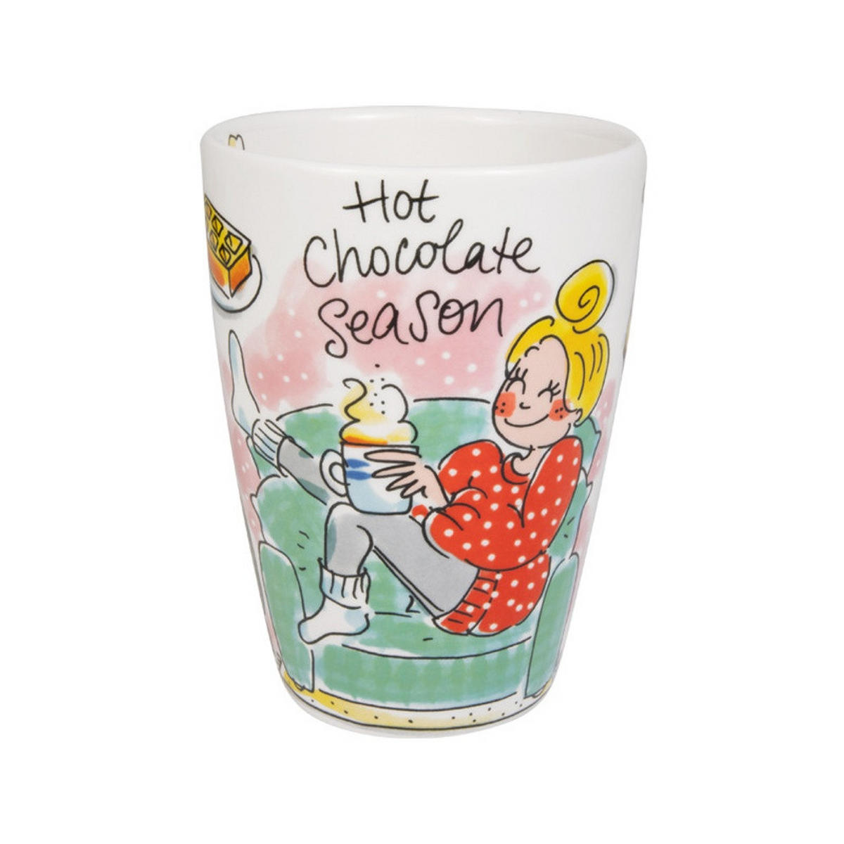 SET 2-tlg. Hot Chocolate Season in Bunt - 0,5 L - Multicolor, Keramik (0.5L) - Blond Amsterdam