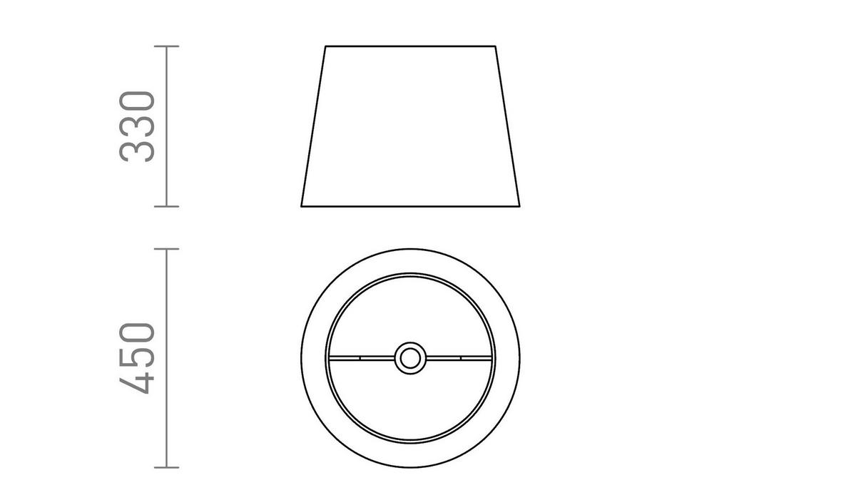LEUCHTE ILLUSION Chromfolie 20 W - Chromfarben, Metall (45/45/33cm) - Rendl