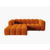 ECKSOFA modular links Lupine aus Samt terrakotta 3 Sitzplätze - Terracotta, Textil (177/230cm) - Micadoni