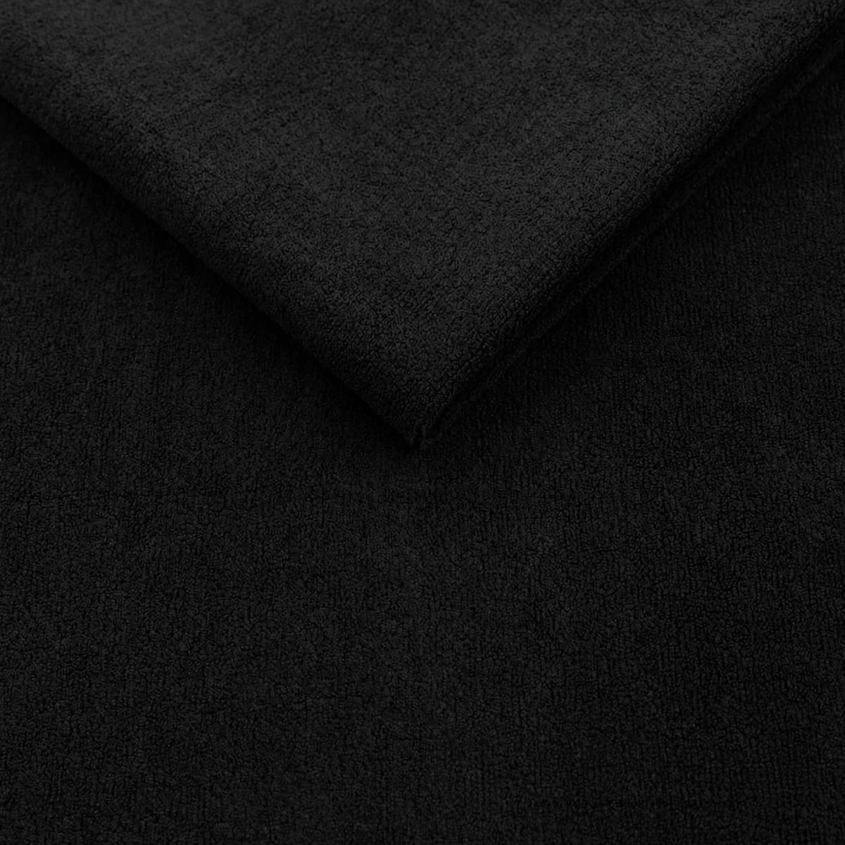 POLSTERBETT Palermo 200x200 cm mit Stauraum und elegantem Kopfteil - Holzrahmen, Velo Schwarz - Schwarz, Holz/Textil (200/200cm) - Chilly