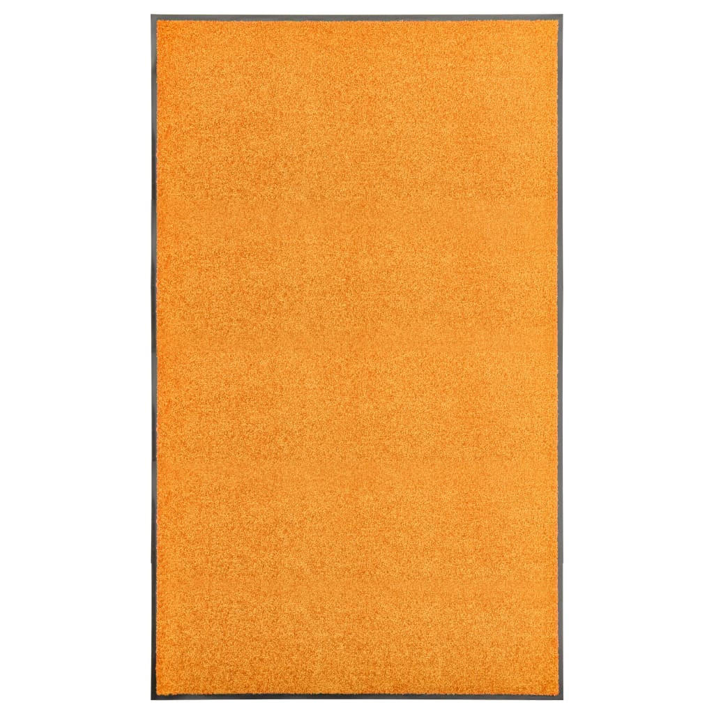 FUSSMATTE Waschbar Orange 90/150 Cm - Orange, Kunststoff (90/150cm) - vidaXL