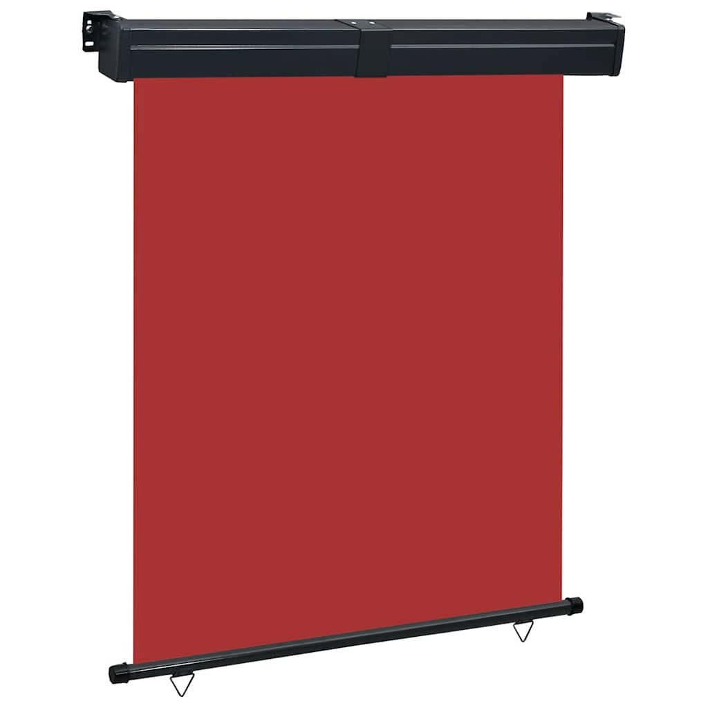 furnicato Balkon-Seitenmarkise Rot 250x130x145 cm