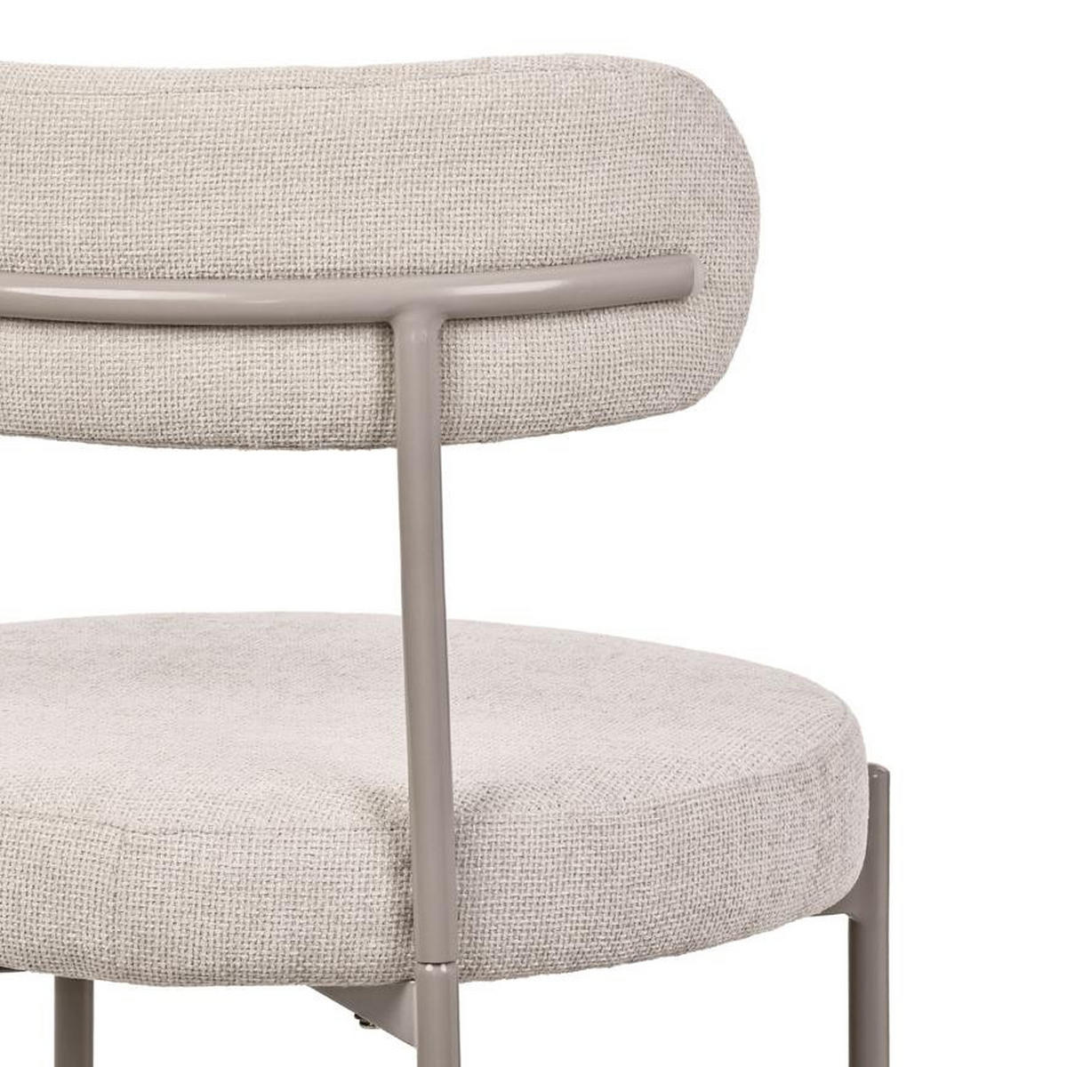 STÜLE 2er-Set Gaby modernen aus beige Chenillegewebe - Beige, Textil/Metall (51/79.5/51cm) - Sicaan