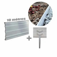 RASENKANTE Aluminium, verstärkt, 14 x 200 cm - Alufarben, Metall (14/14/1cm) - Green-Split