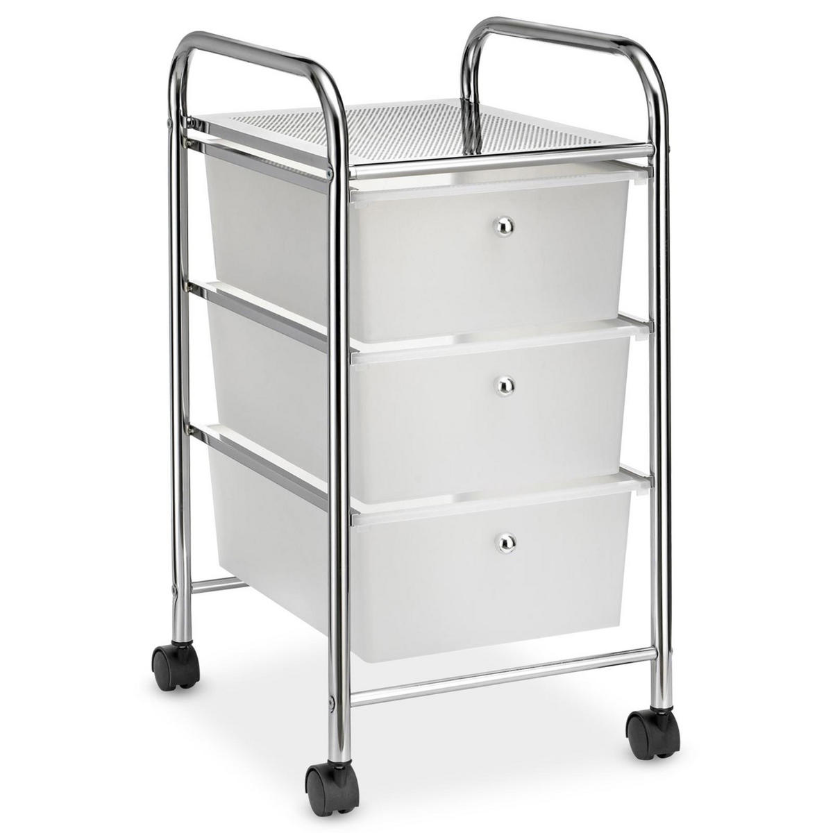 BADROLLWAGEN GINA - Transparent, Kunststoff/Metall (33/64/40cm) - IDIMEX