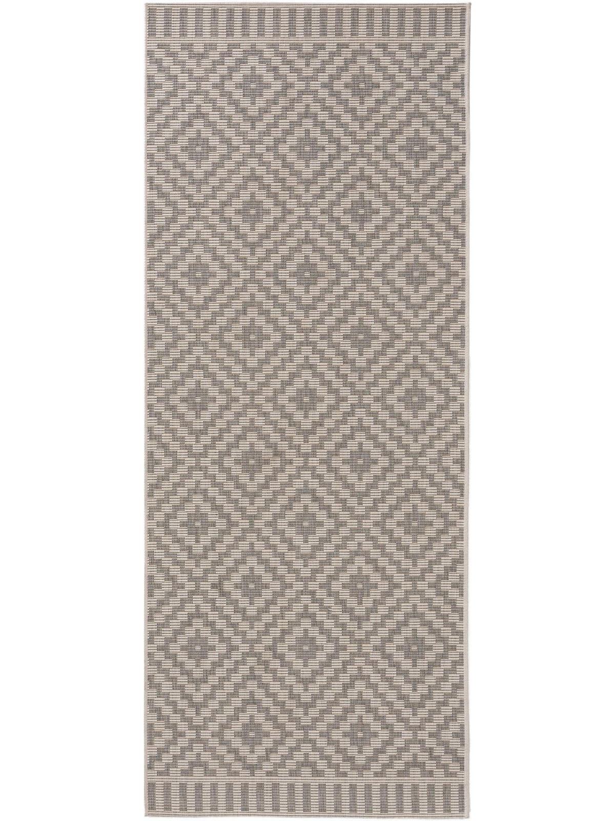 OUTDOORTEPPICH Metro Grau 80x200 cm - Grau, Textil (80/200cm) - benuta Nest