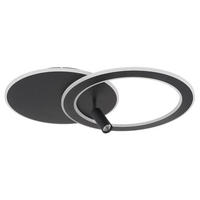LED DECKENLEUCHTE Marian Schwarz Metall - Schwarz, Metall (69.5/49.2/13.5cm) - Globo Lighting