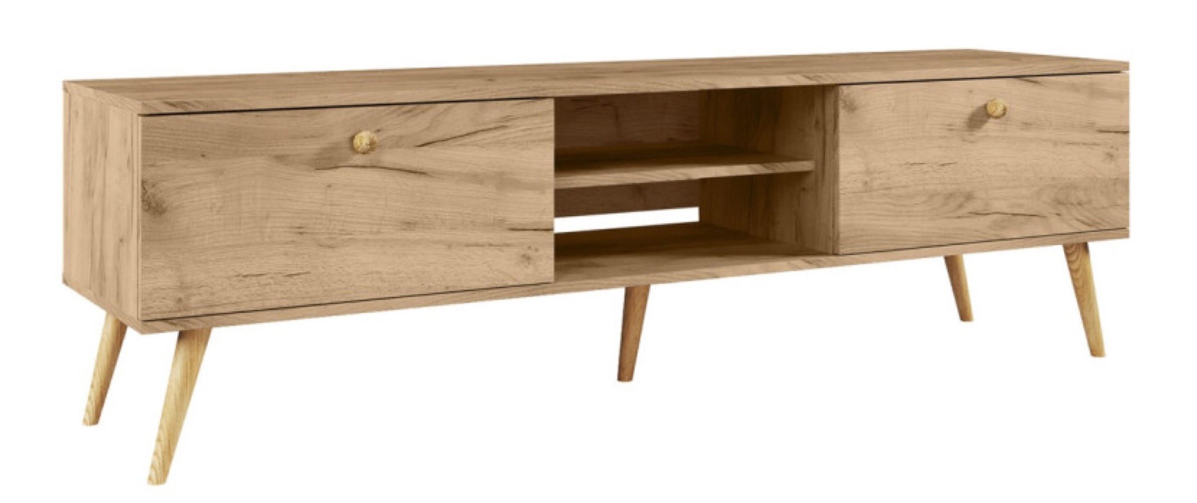 TV-LOWBOARD Golden Craft Eiche Boho - Multicolor, Holzwerkstoff (170/50/42cm) - Sepro Meble