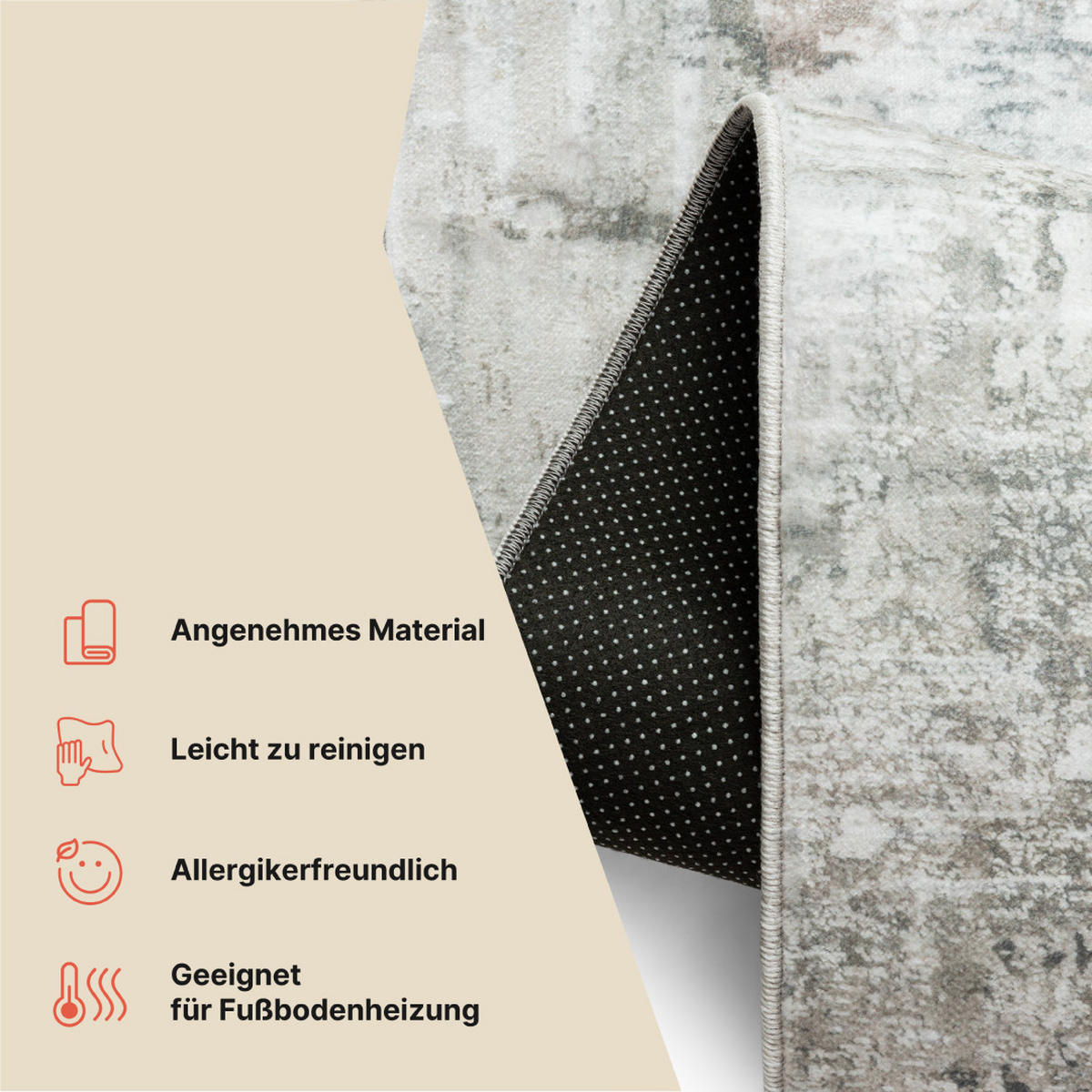 TEPPICH VENEZIA Beige 240/330 cm - Beige, Textil (240/330cm) - Tapiso