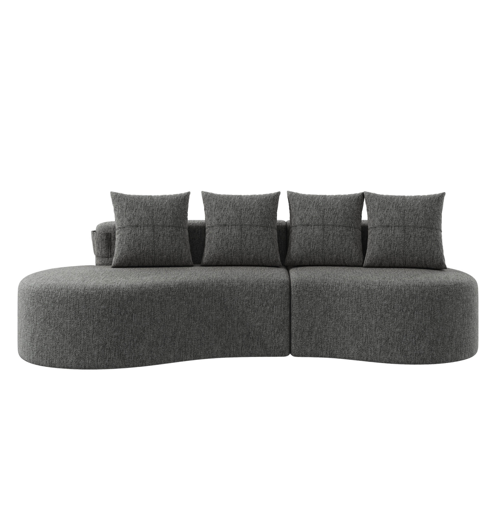 Meubliv Sofa Dunkelgrau 109x63x240 cm