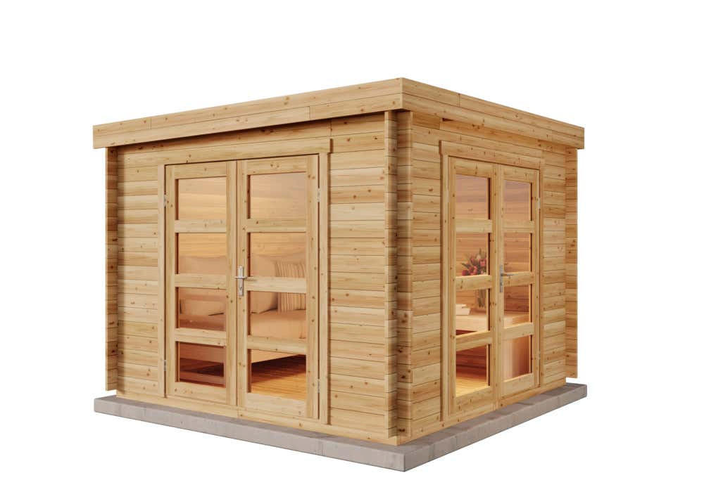 Alpholz Gartenhaus Natur 298x228x298 cm