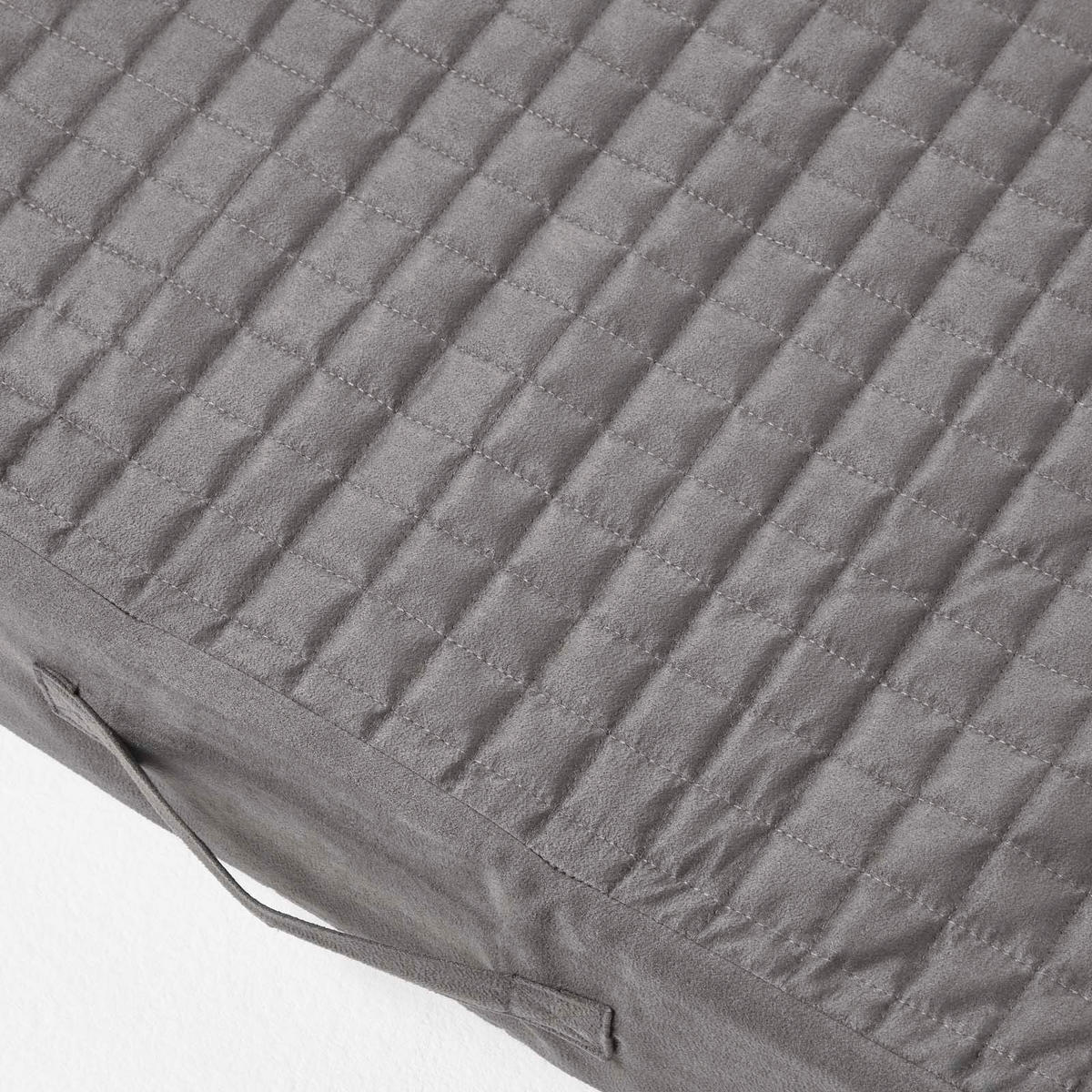 SOFA-AUFLAGE Velours grau 150/50/10 cm – langes Sitzkissen orthopädisch - Grau, Textil (150/50/10cm) - Homescapes