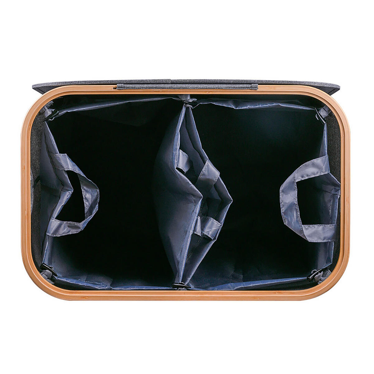 PFANDFLASCHEN-SAMMELBEHÄLTER - Grau, Holz/Kunststoff (57/80/37cm) - Relaxdays