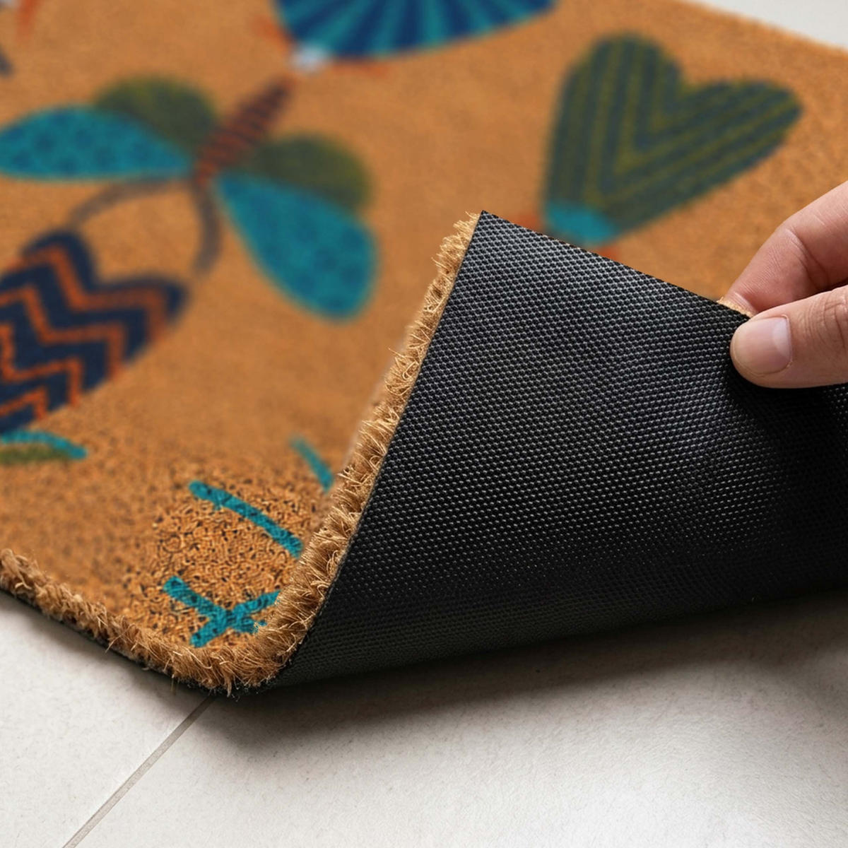 ROHOŽ - viacfarebná, textil/plast (60/40cm) - Relaxdays