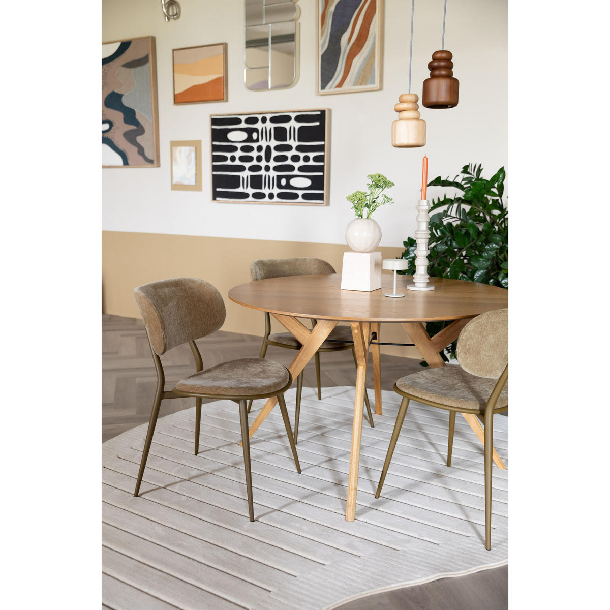 ESSTISCH IJver Rund 120 cm Natur - Naturfarben, Holzwerkstoff (120/120/75cm) - Zuiver