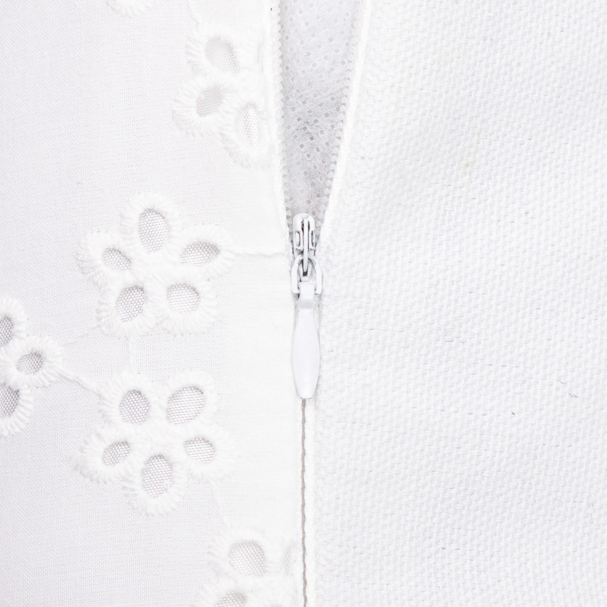 KOPFKISSENBEZUG Fari weiß 45/45 cm - Weiß, Textil (45/45cm) - Homla