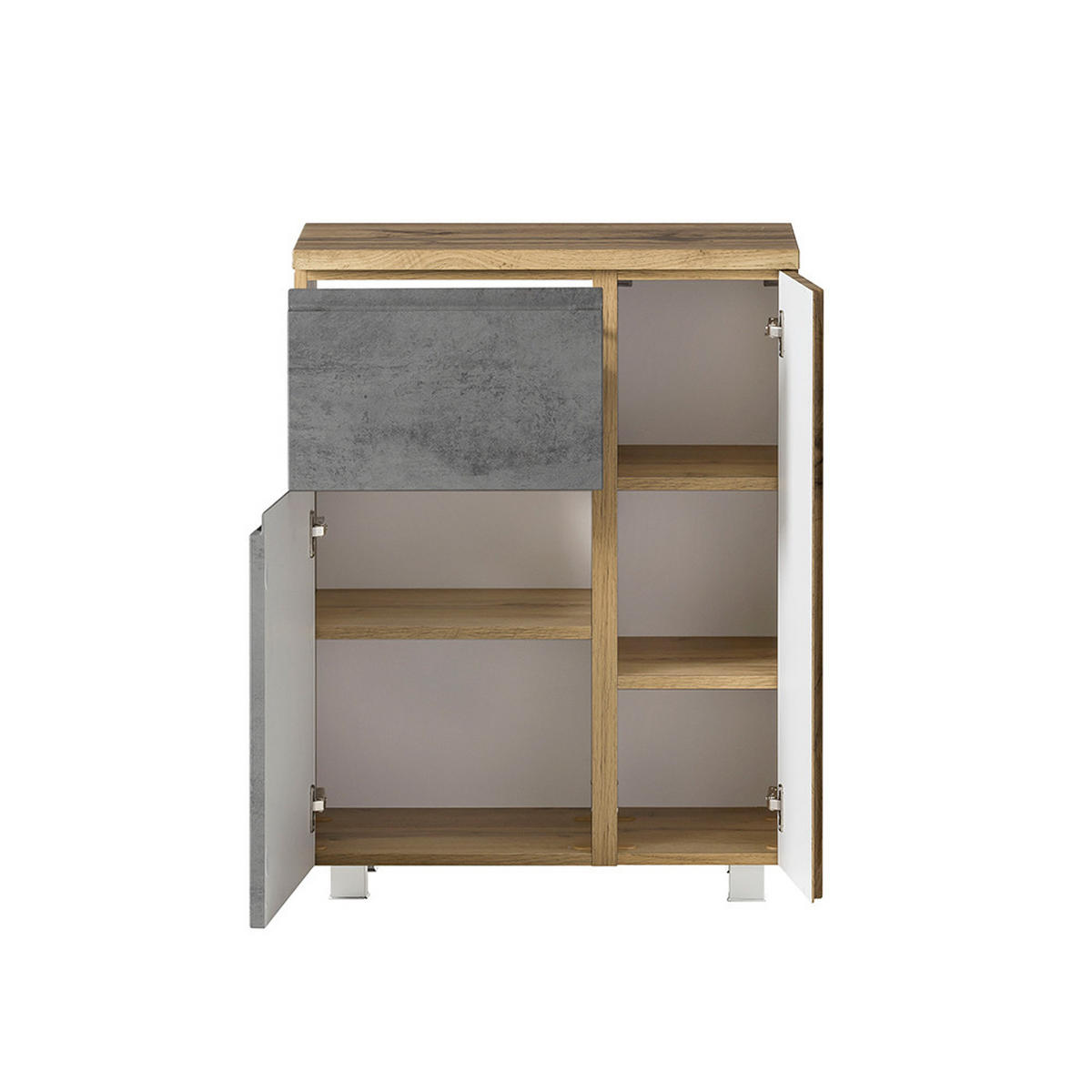 UNTERSCHRANK Vasto-03 - Grau, Holzwerkstoff (65/79/35cm) - Lomado