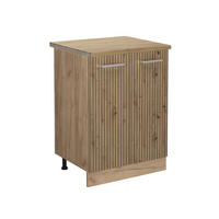 KÜCHENUNTERSCHRANK R-Line Artisan-Eiche 60 cm, AP Eiche - Honigeiche/Eiche Wotan, Holzwerkstoff (60/81.6/60cm) - Vicco