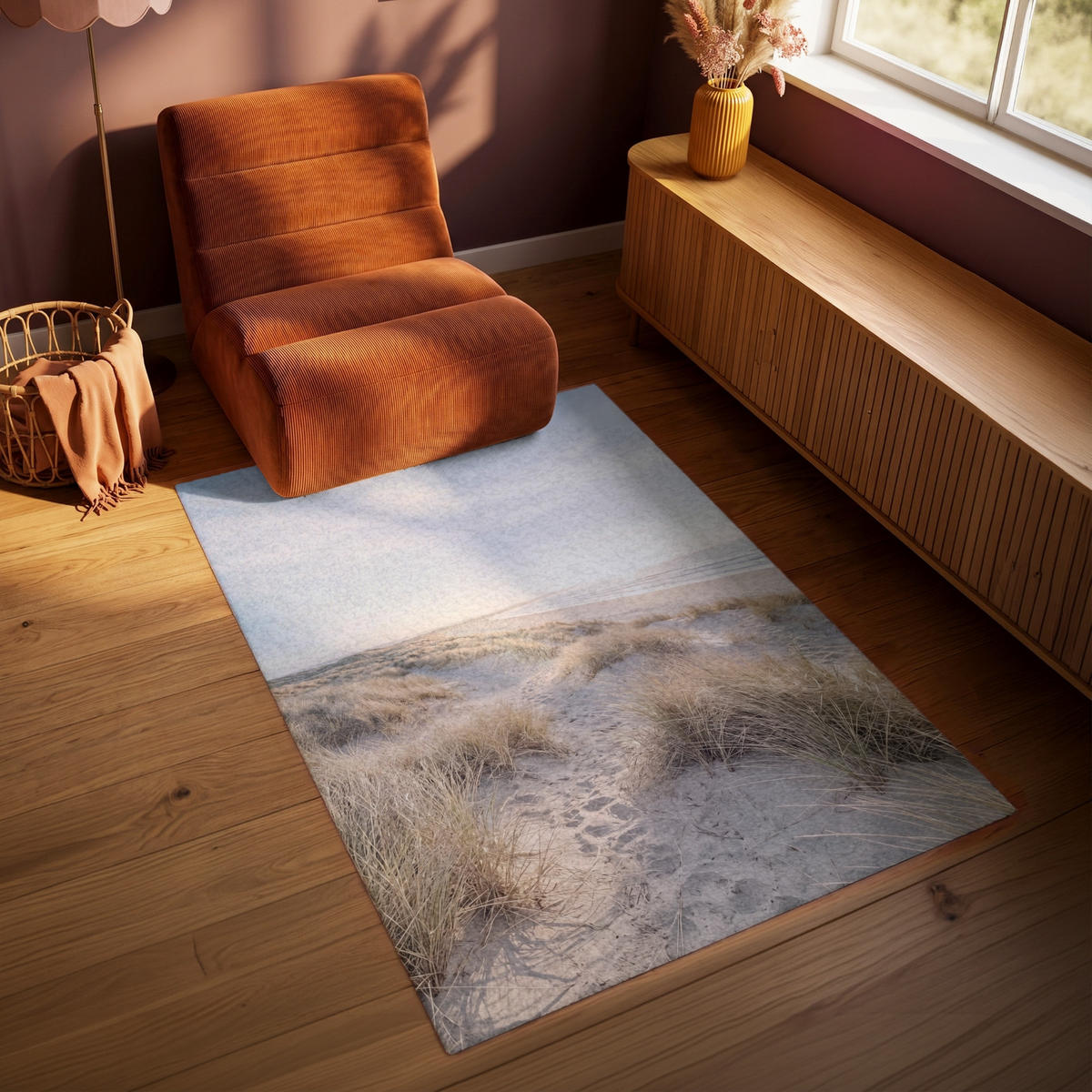PREPROGE - Sipine - 90x150 cm - peščene barve, umetna masa/tekstil (90/0.4cm) - OnlyWow
