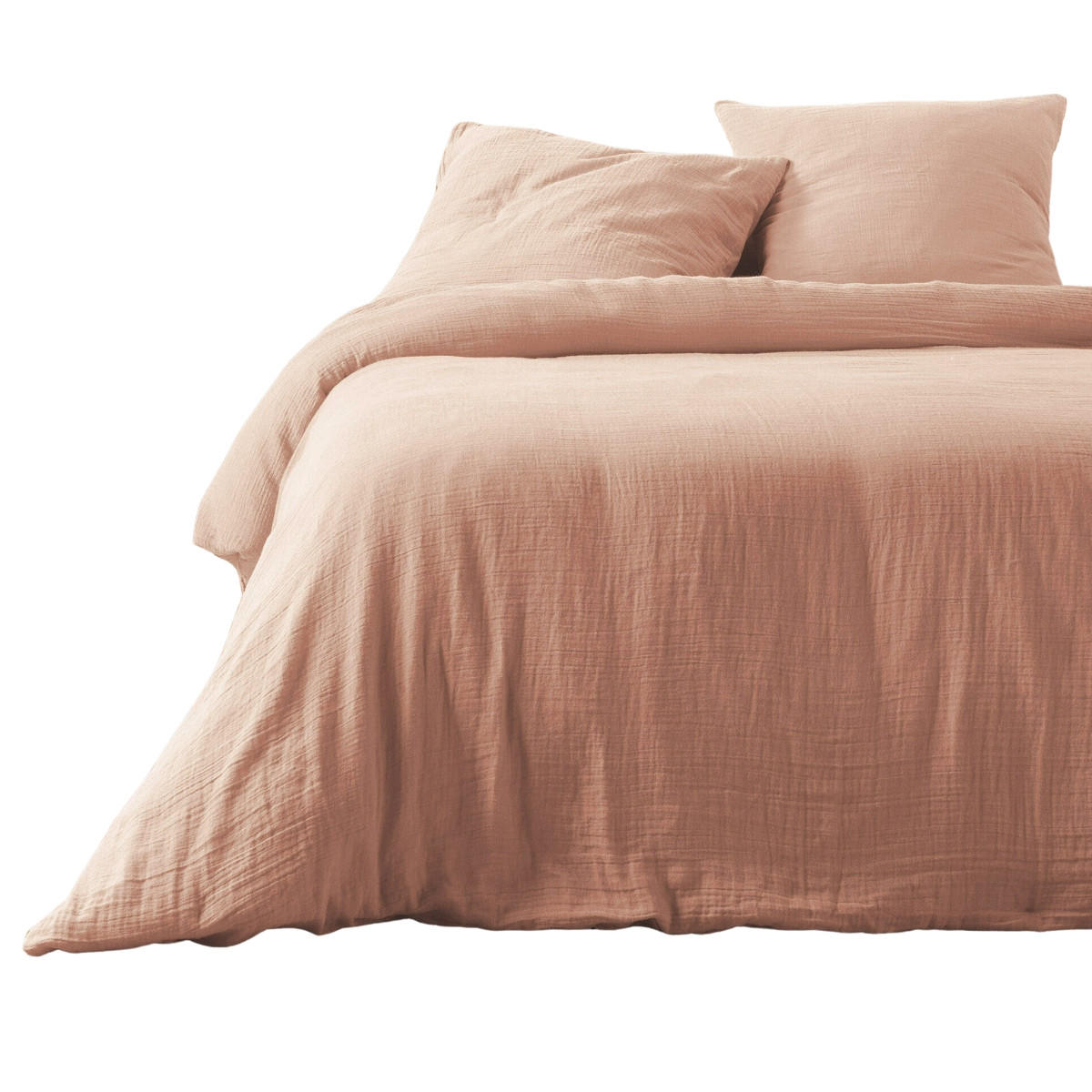 BETTWÄSCHE Angelia 240/220 cm - Rosa, Naturmaterialien (220/240cm) - Douceur d´intérieur