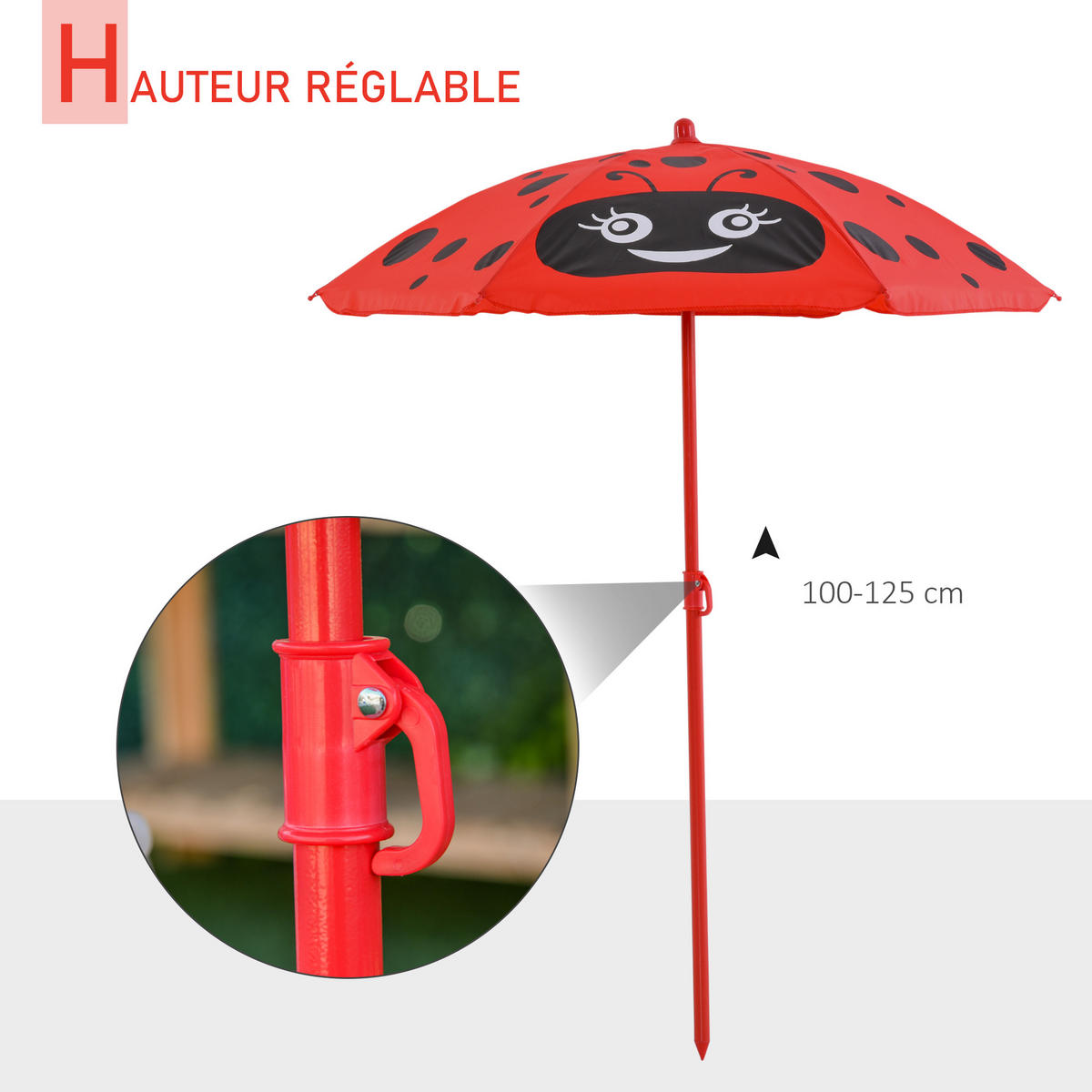 KINDERSITZGRUPPE DE-17504 Rot - Rot, Metall (50/46/50cm) - ComfortXL