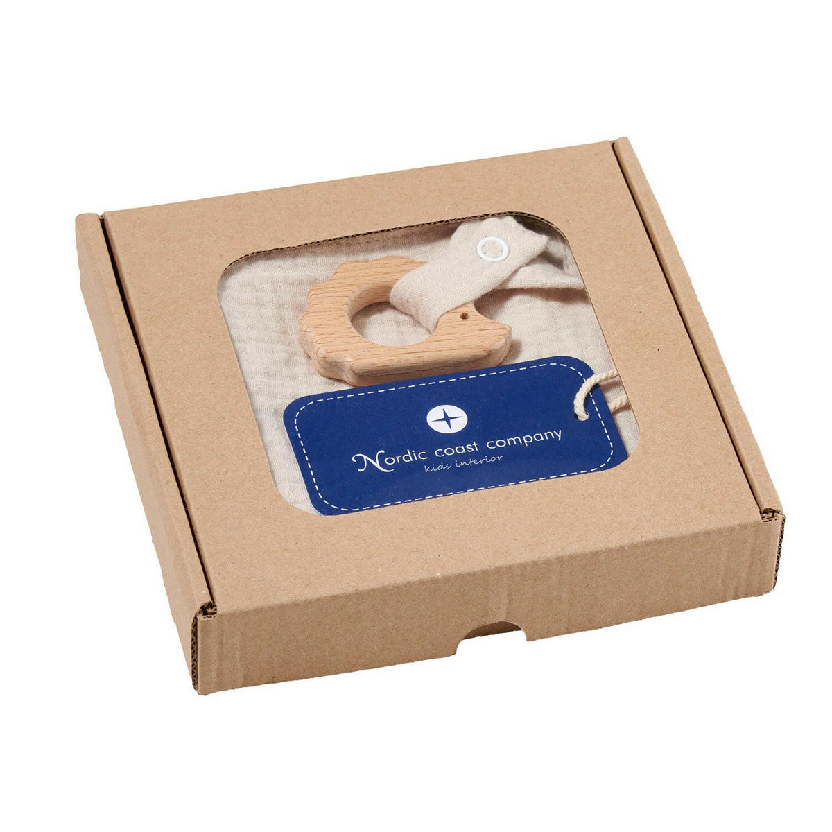 KUSCHELTUCH Musselin Igel Sand - Beige, Textil (30/1/30cm) - nordic coast company