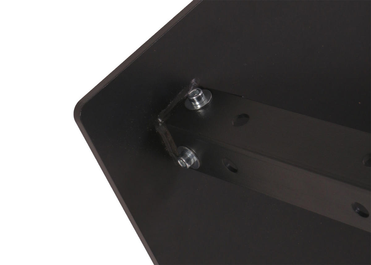 BODENPLATTE SCHIRM PRO Schwarz - Schwarz, Metall (55/55cm) - MCW