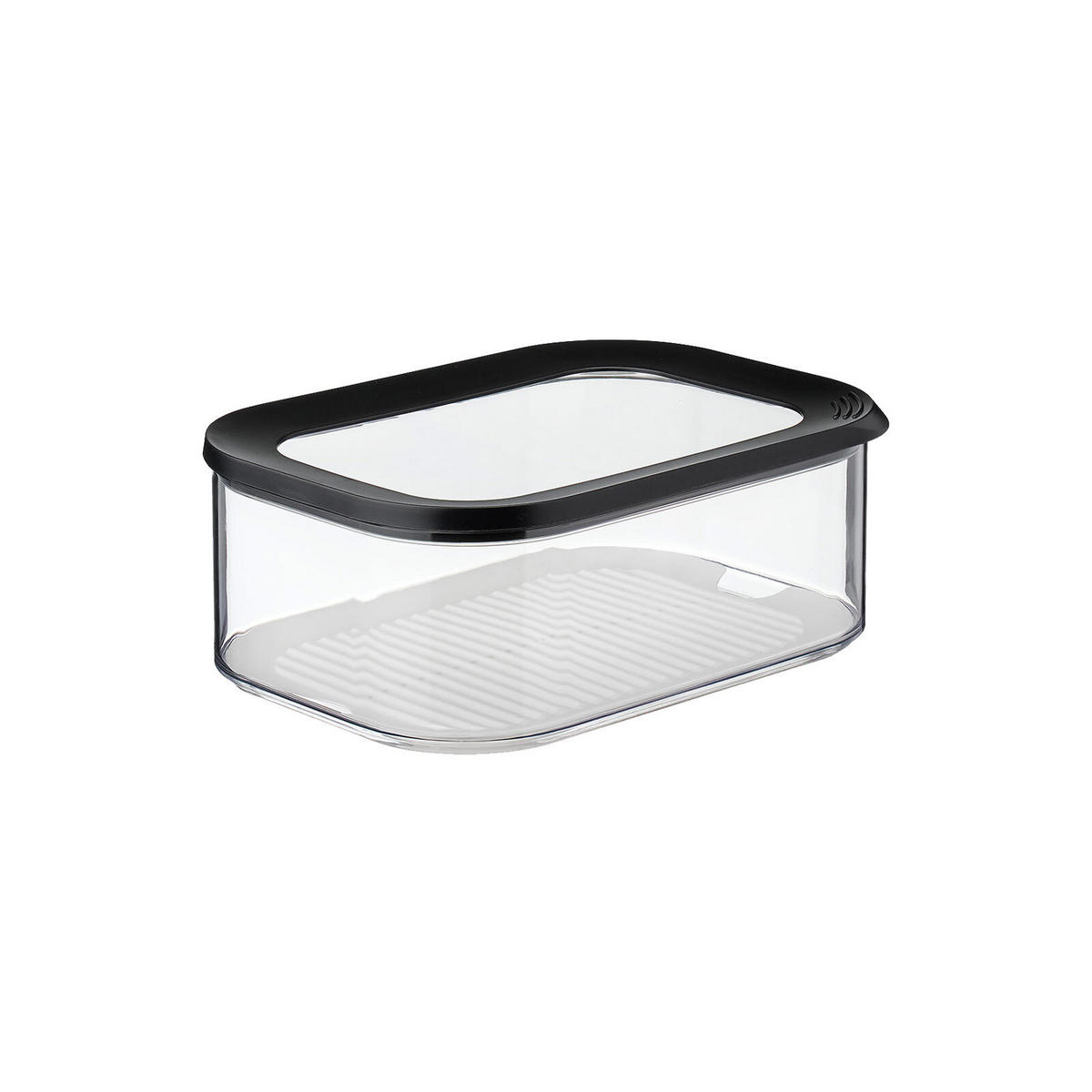 KÄSEDOSEN Modula schwarz 2000 ml 2er Set - Schwarz, Kunststoff (16/8.6/22.4cm) - Mepal