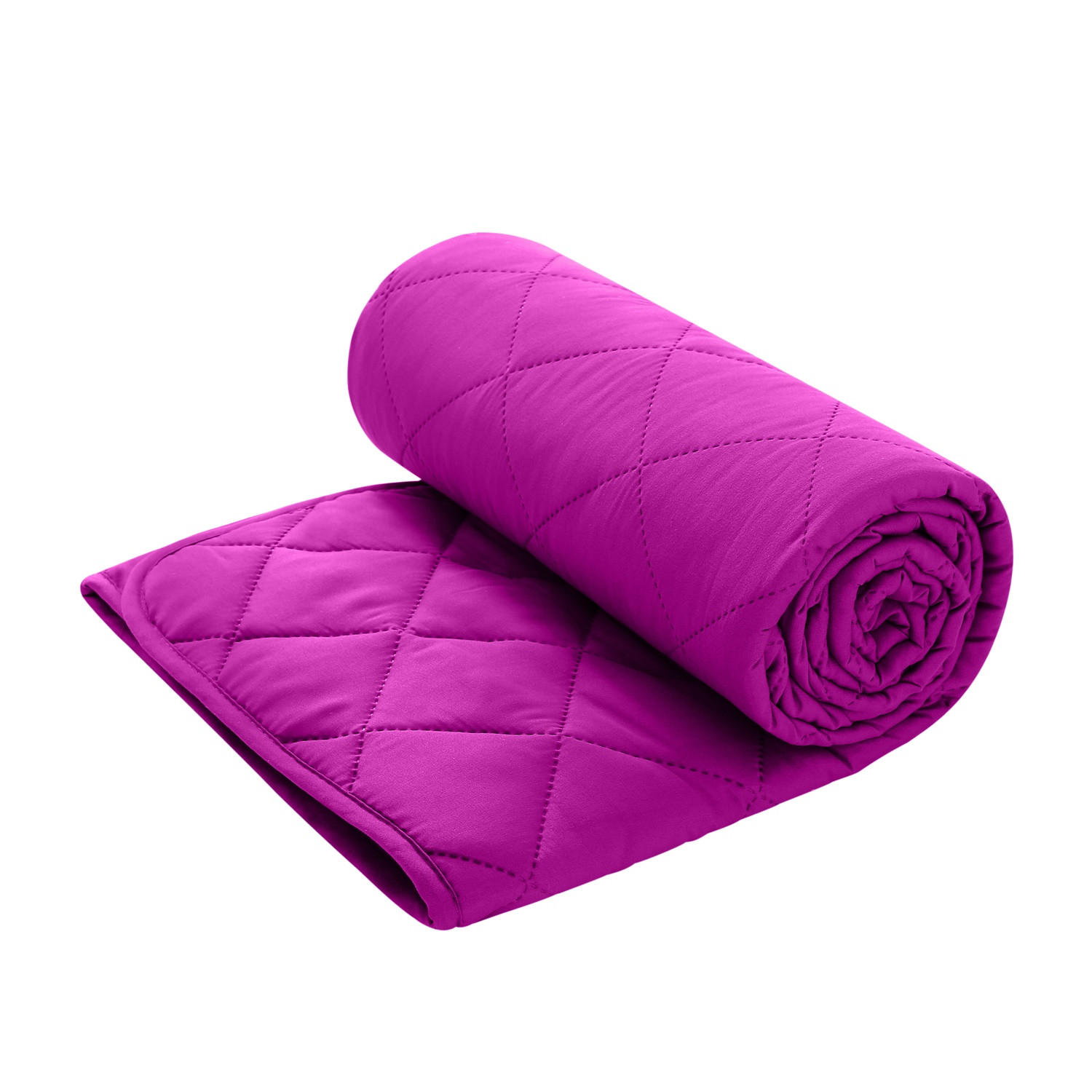 KINDER-SOMMERBETT Steppbett lila/pink - Lila, Textil (135/200cm) - wometo