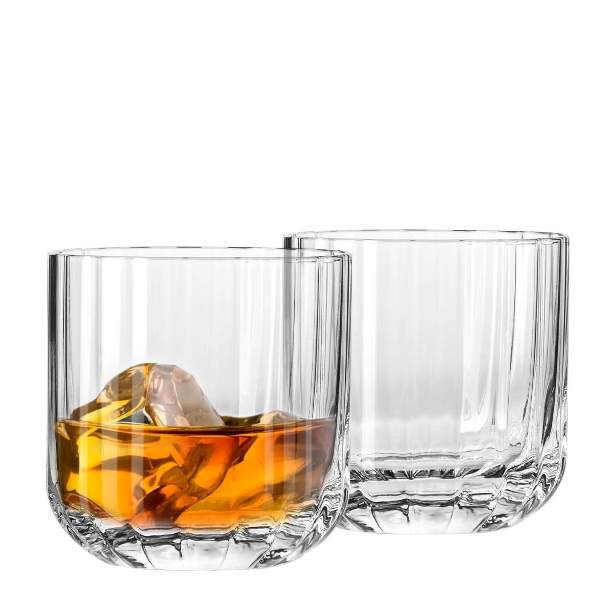 WHISKYGLÄSER GEMSTONE, 2ER-SET, 300 ML - Transparent, Glas (0.3L) - Krosno Glass