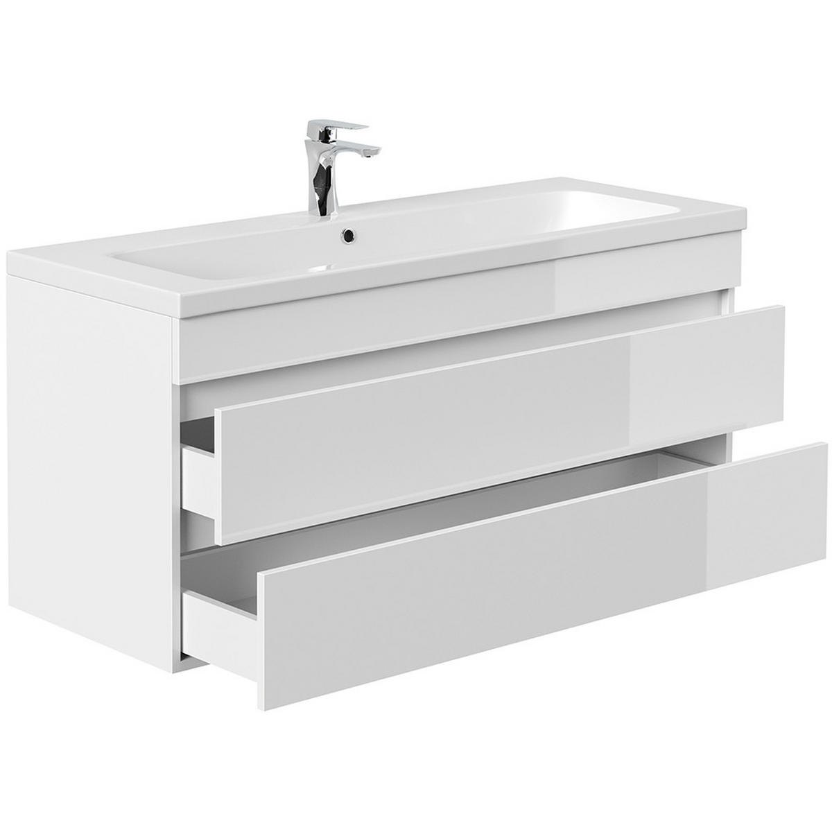 WASCHTISCH Frome-02 - Weiß, Holzwerkstoff (120/60/46cm) - Lomado