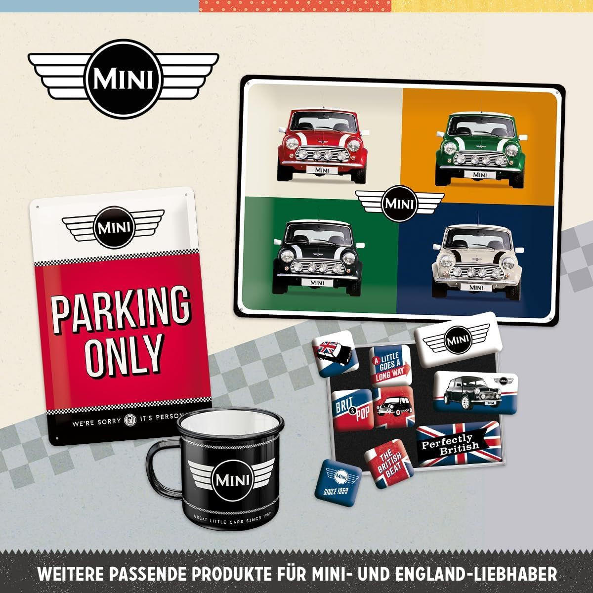 BLECHSCHILD 20/30 cm Mini The British Classic - Multicolor, Metall (30/20/0.2cm) - Nostalgic-Art