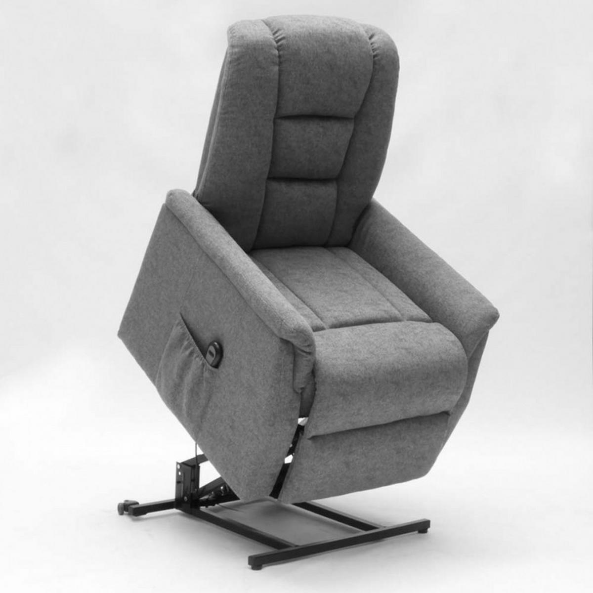 LIFTSESSEL elektrisch Emma Plus - Grau - Grau, Textil (80/107/157cm) - Pasmara