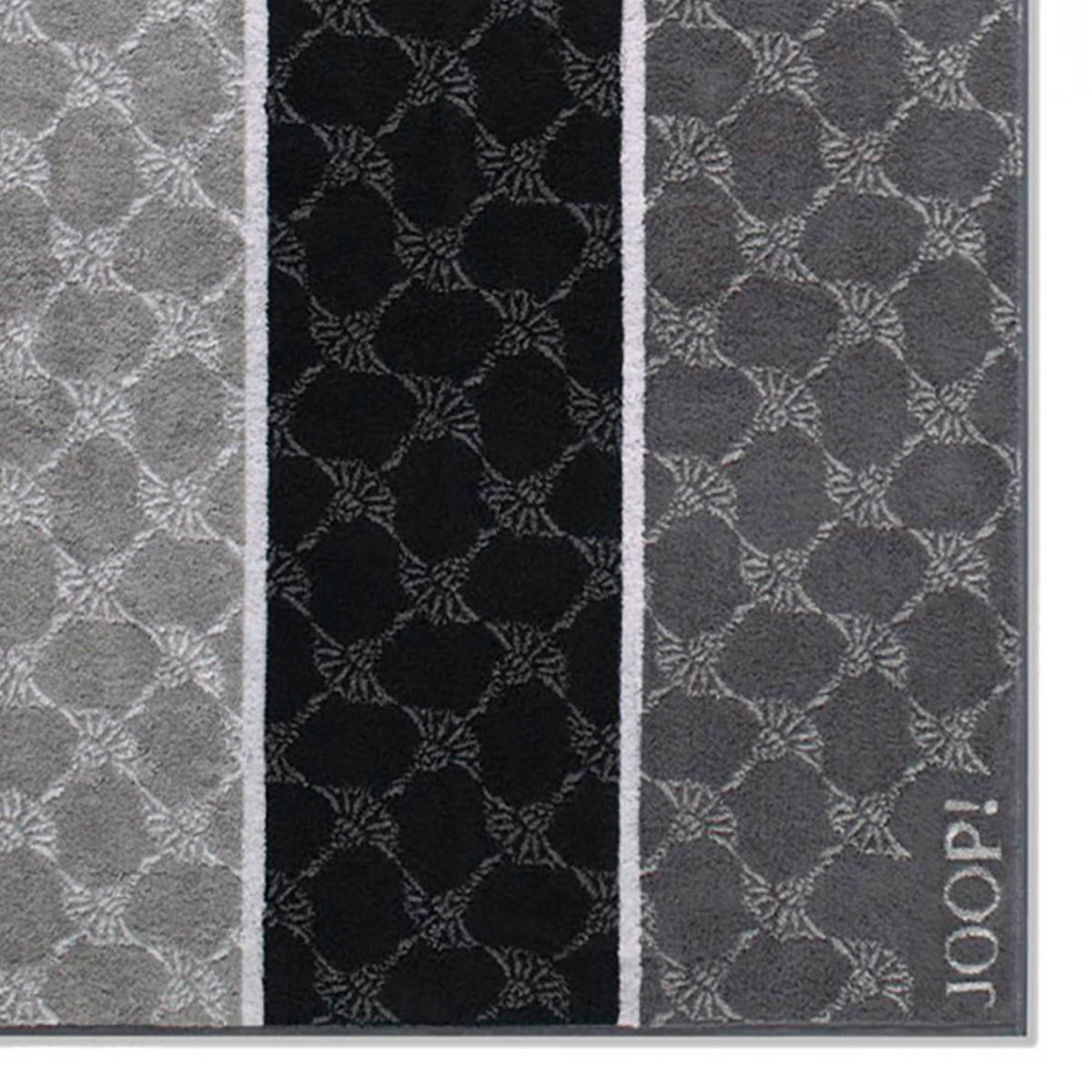 SAUNATUCH SIGNATURE CORNFLOWER STRIPES 1657 SCHWARZ - 97 - Schwarz, Textil (80/200cm) - Joop!