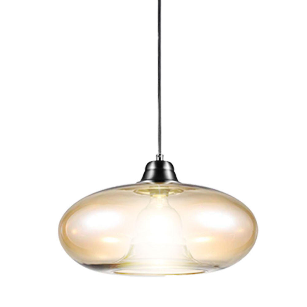 LED HÄNGELEUCHTE LILLE Glas Orange - Orange, Glas (40/40/150cm) - Nowa