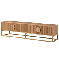 TV-LOWBOARD - Echtholzfurnier - Eichefarben, Holzwerkstoff (180/45/40cm) - home24