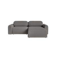 ECKSOFA Lome Mini mit Schlaffunktion, Graphit - Graphitfarben, Textil (244/165cm) - Fedve