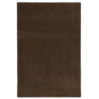 HOCHFLOR VELOURS TEPPICH LUNA - Dunkelbraun, Textil (100/100cm) - Snapstyle