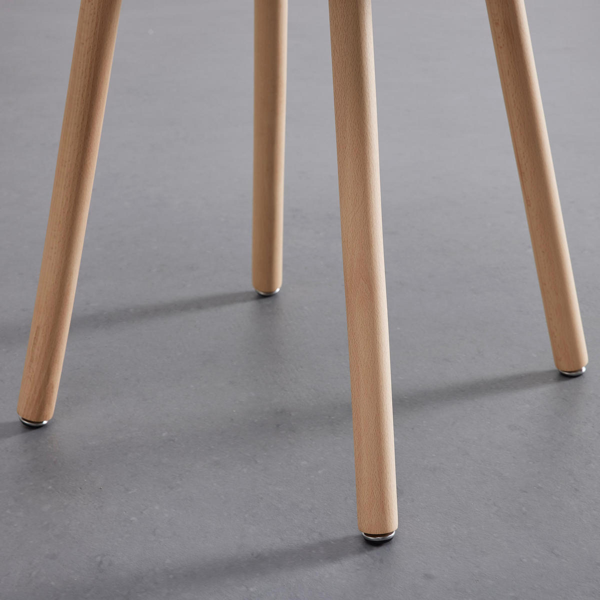 KINDERSITZGRUPPE Dessy Hellgrau Kunststoff/Holz - Hellgrau, Holz (60/48/60cm) - Bessagi Kids