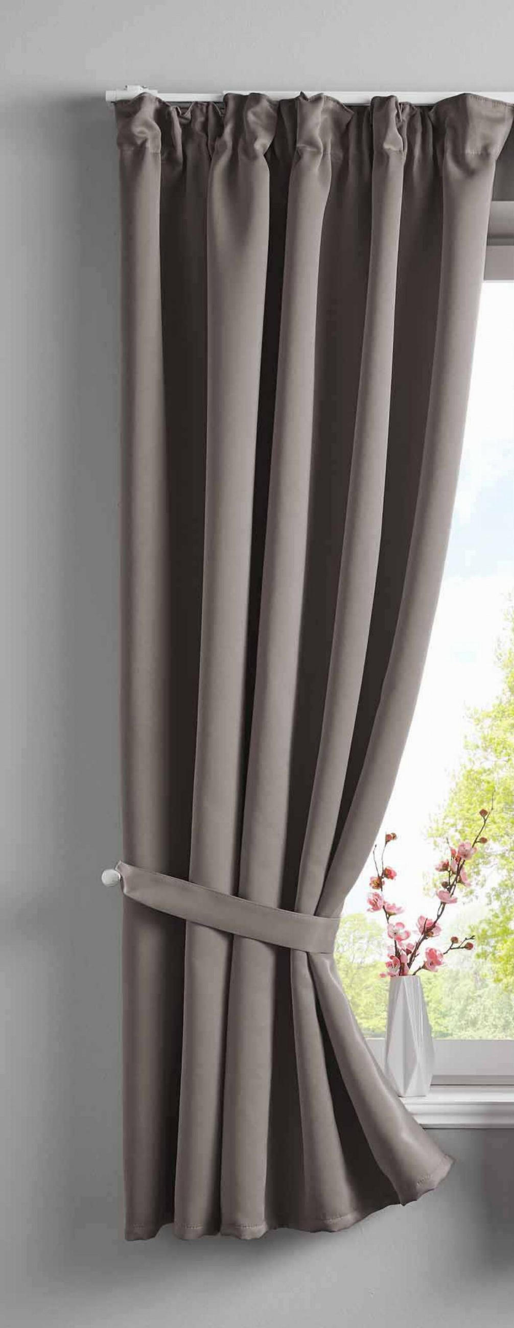 VORHANG »NewYork« HxB 160x140 cm Taupe - Taupe, Textil (140/160cm) - Gardinenbox