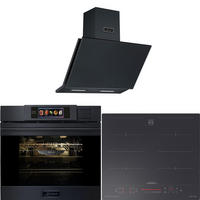 MULTIFUNKTIONS-ELEKTRO-DAMPFBACKOFEN EH 6341+Induktions-KochfeldKCT 6110 FI+ Dunstabzugshaube 60cmAT 6455 s - Grau, Metall (59.4/59.4/57.5cm) - Kaiser Küchengeräte