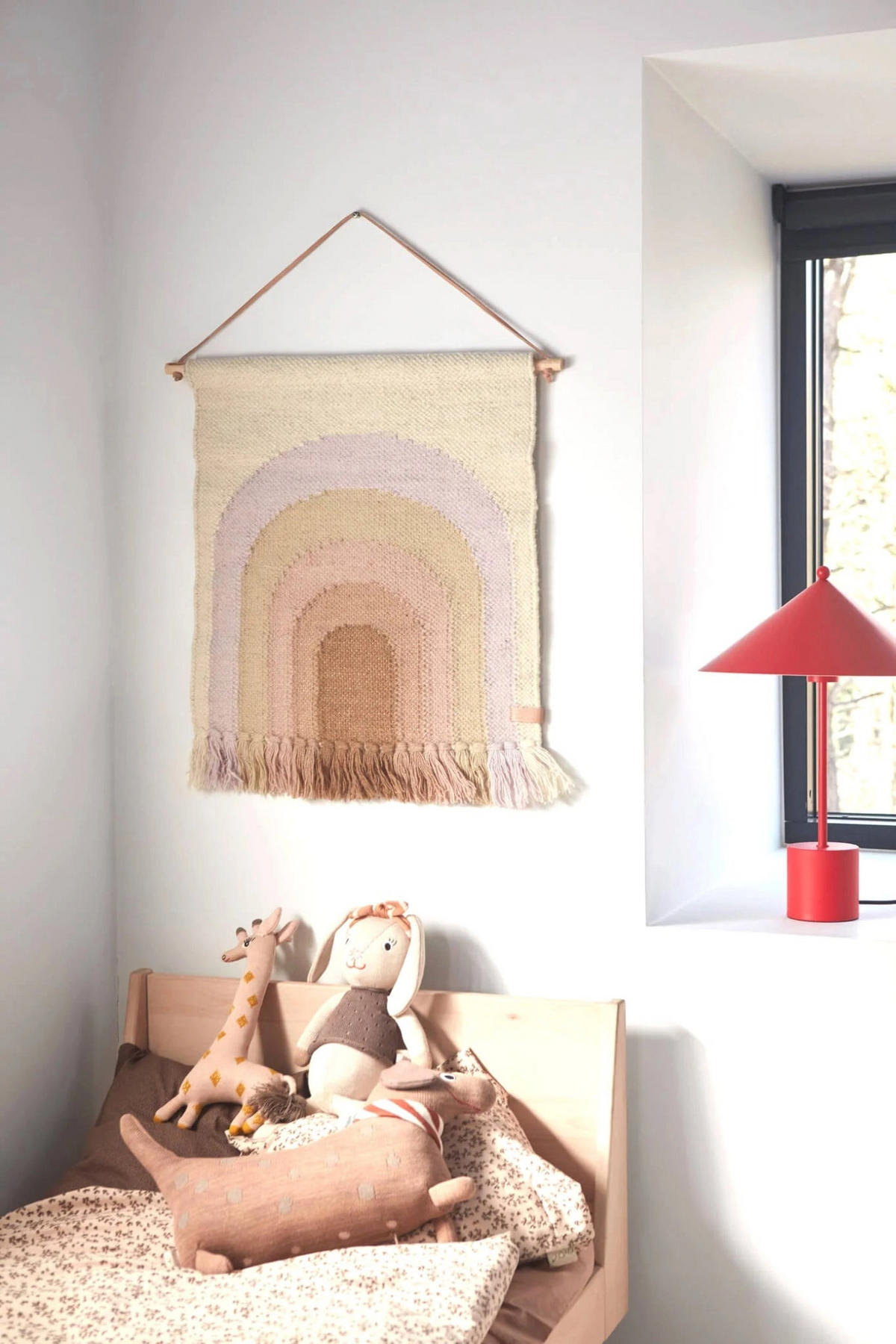 MINI DEKO-WANDTEPPICH Follow The Rainbow 69 cm - Multicolor, Textil (1/55cm) - OYOY Living Design