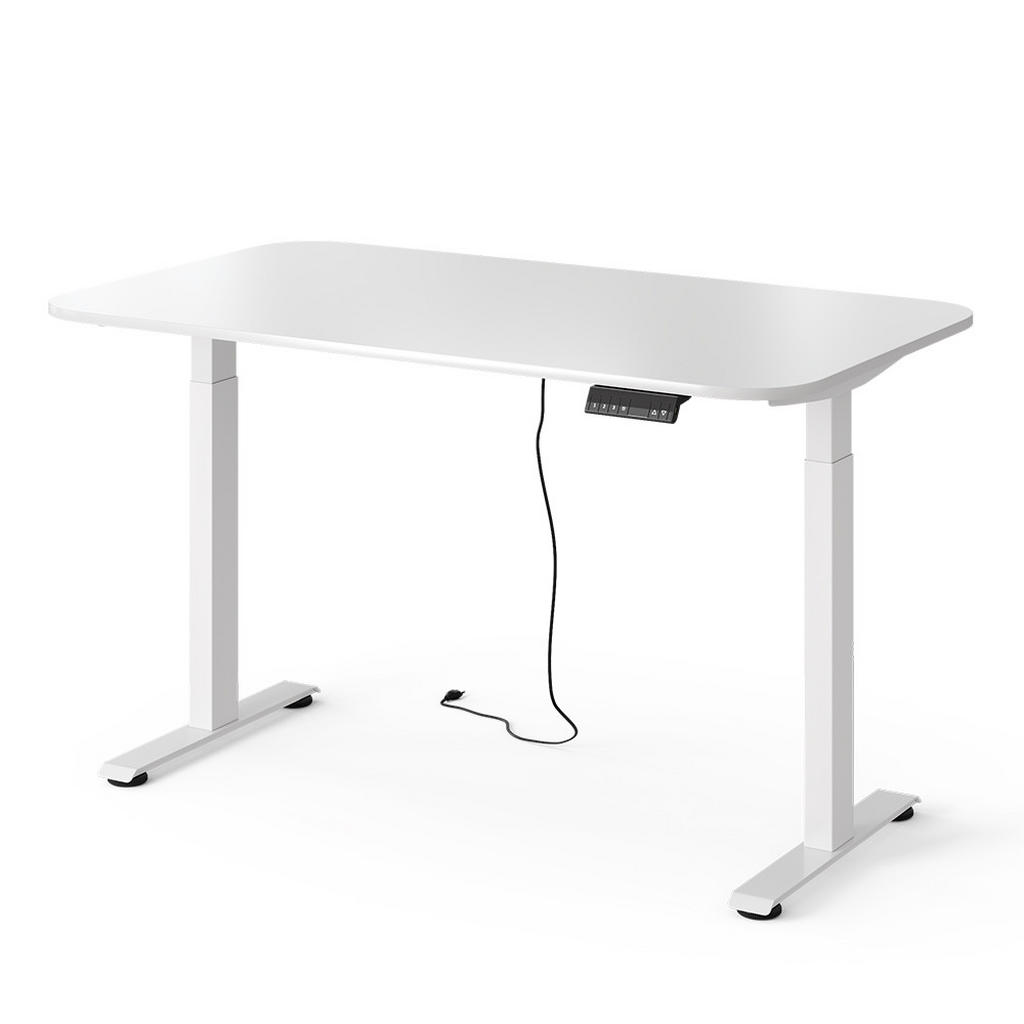 BIROU Elevate Alb 140 x 80 cm 2 motoare