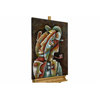 METALLBILD Bunt 60/90 cm - Multicolor, Metall (4.2/90cm) - KUNSTLOFT