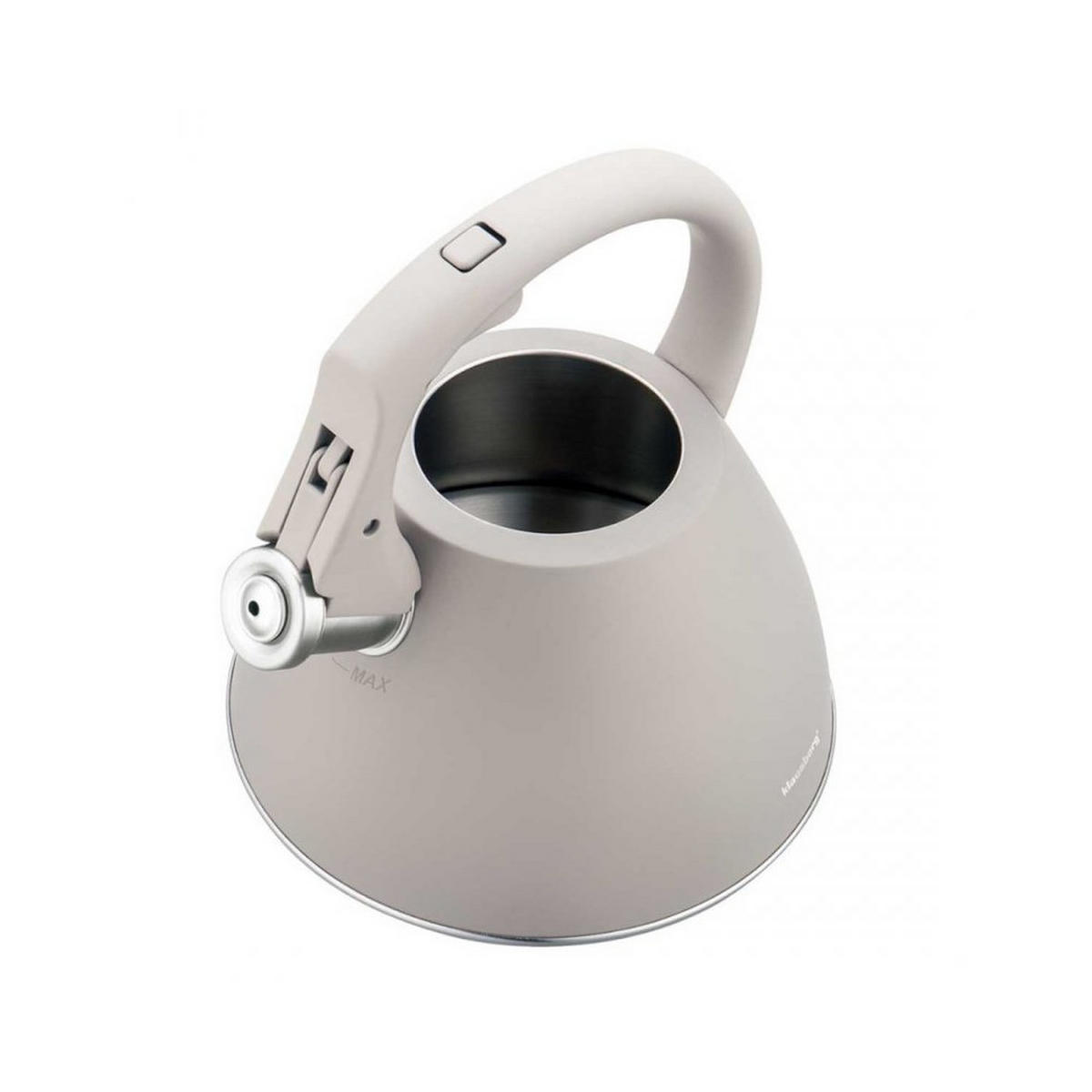 WASSERKESSEL Grau 22.5/21/23 cm 64822 - Grau, Metall (22.5cm) - Klausberg 