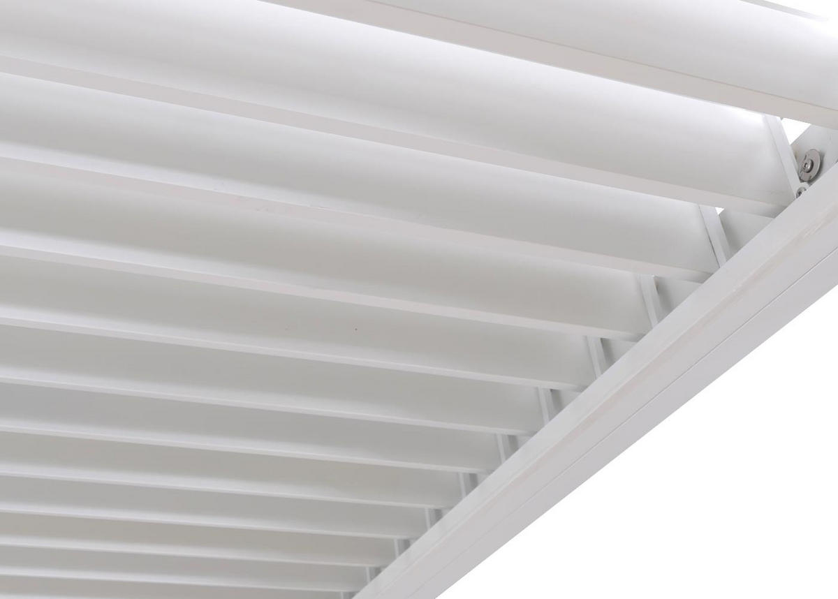 PERGOLA Weiß - Weiß, Metall (302/235/302cm) - MCW