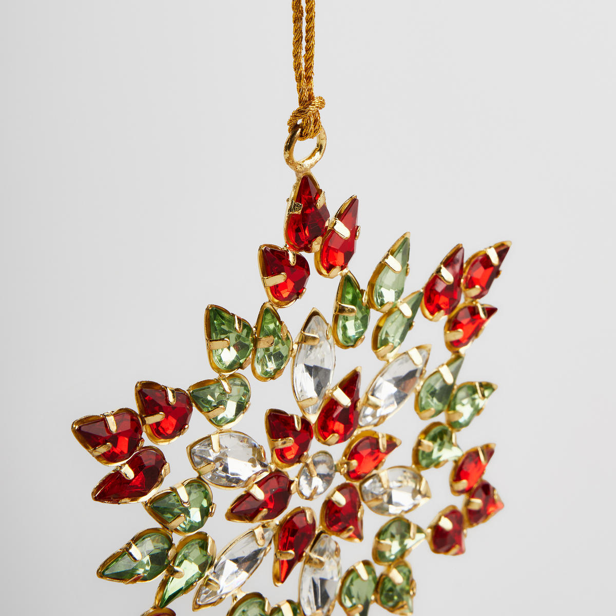 WANDDEKORATION Diastaro, Rot, 12 x 12 cm, Dekorative Weihnachtsdeko - Rot, Kunststoff (12/12/1cm) - home&you