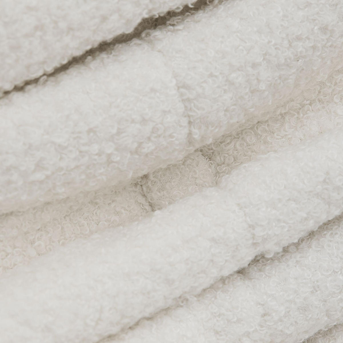 RELAXSESSEL Logo, 95 x 100 x 75 cm, Bouclé creme - Creme, Textil (95/75/100cm) - tectake